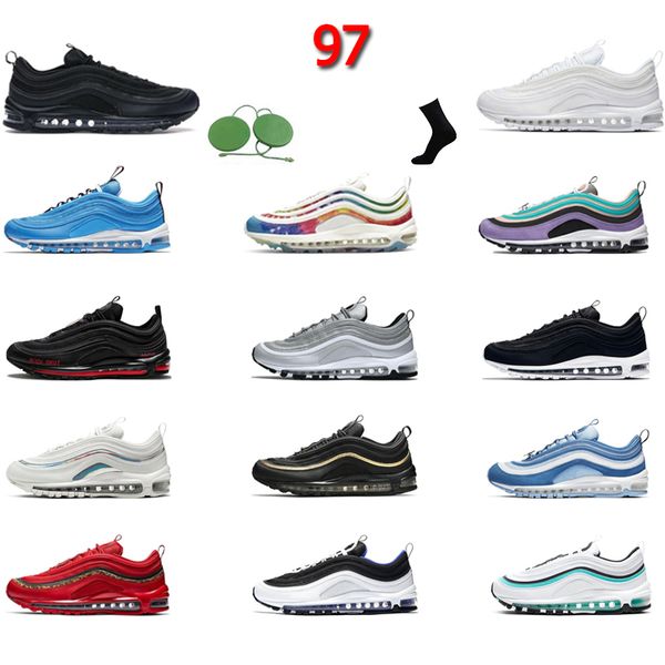 og 97 running shoes 97s designer trainers mens and women sneakers good triple white blue hero wolf grey halloween eur 36-45
og 97 running shoes 97s designer trainers mens and women sneakers good triple white blue hero wolf grey halloween eur 36-45