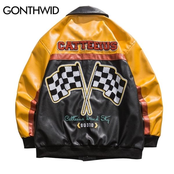men's jackets vintage faux pu leather jacket mens embroidery color block patchwork motorcycle biker bomber jackets coats streetwear 220, Black;brown
men's jackets vintage faux pu leather jacket mens embroidery color block patchwork motorcycle biker bomber jackets coats streetwear 220, Black;brown
