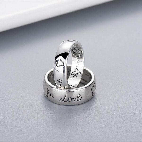 women girl flower bird pattern ring with stamp blind for love letter ring gift for love couple jewelry294o, Silver
women girl flower bird pattern ring with stamp blind for love letter ring gift for love couple jewelry294o, Silver