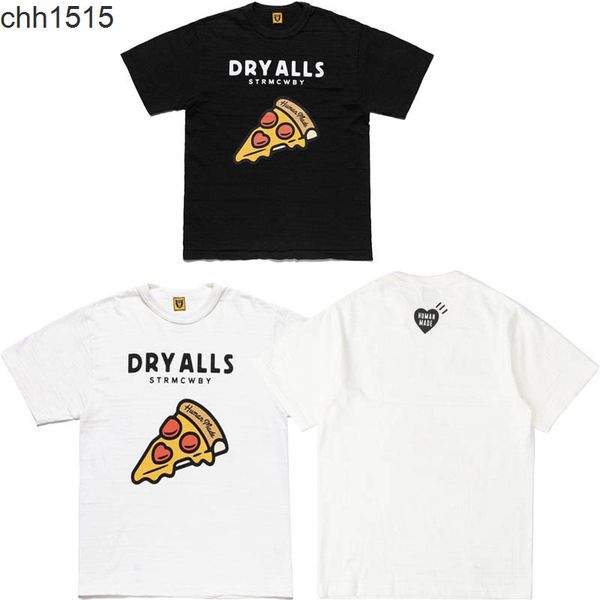 short sleeve men's human made 20ss #1925 tee pizza women's t-shirt fine sulfur cotton loose tide, White;black
short sleeve men's human made 20ss #1925 tee pizza women's t-shirt fine sulfur cotton loose tide, White;black