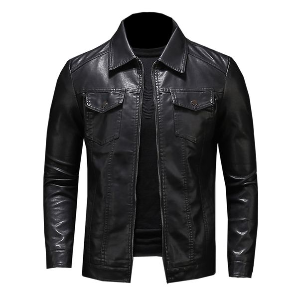 men's leather faux leather men's motorcycle leather jacket large size pocket black zipper lapel slim fit male spring and autumn pu
men's leather faux leather men's motorcycle leather jacket large size pocket black zipper lapel slim fit male spring and autumn pu