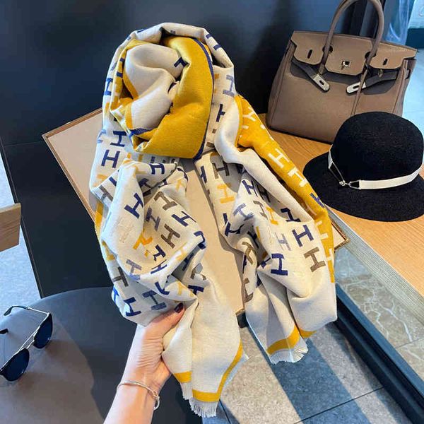classic style autumn and new embroidery small letters double-sided imitation cashmere scarf women's warm bib office long woolen shawl, Blue;gray
classic style autumn and new embroidery small letters double-sided imitation cashmere scarf women's warm bib office long woolen shawl, Blue;gray