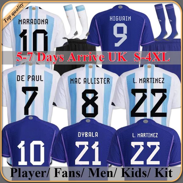 fans player version 2022 argentina soccer jerseys 22 23 messis mac allister dybala di maria martinez de paul maradona child kids kit men, Black;yellow
fans player version 2022 argentina soccer jerseys 22 23 messis mac allister dybala di maria martinez de paul maradona child kids kit men, Black;yellow