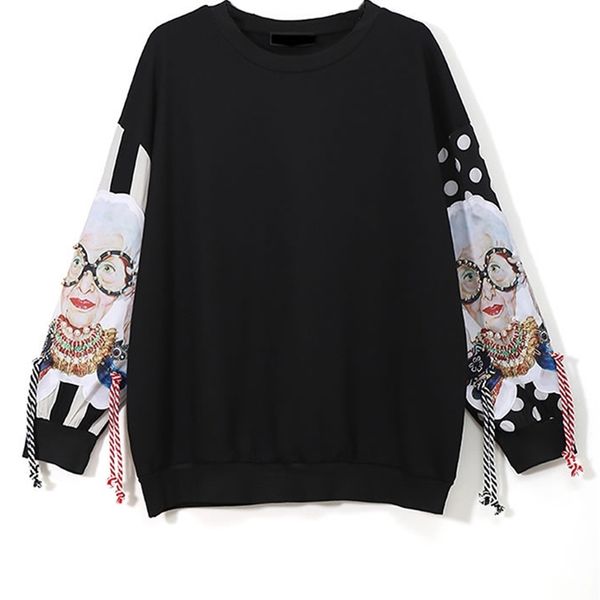 women s hoodies sweatshirts xitao black long sleeve patchwork print tassel pullover harajuku hoodie clothes xww2734 220912
women s hoodies sweatshirts xitao black long sleeve patchwork print tassel pullover harajuku hoodie clothes xww2734 220912