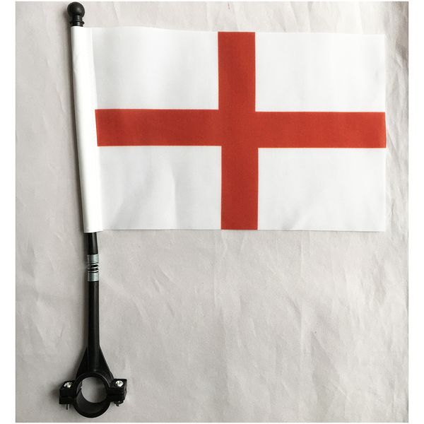 england bike flag 14x21 cm polyester waterproof england bicycle safety flags with black plastic stick and base
england bike flag 14x21 cm polyester waterproof england bicycle safety flags with black plastic stick and base