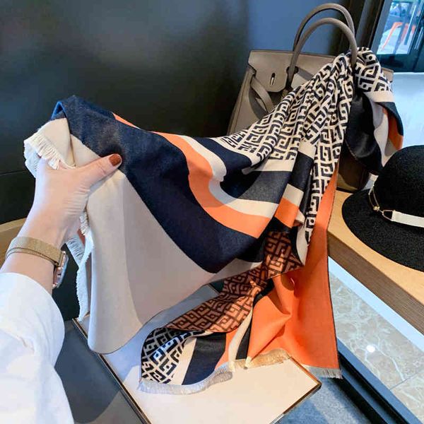 classic style korean new fashion color matching pro skin imitation cashmere thickened double-sided warm shawl bib versatile scarf for women, Blue;gray
classic style korean new fashion color matching pro skin imitation cashmere thickened double-sided warm shawl bib versatile scarf for women, Blue;gray