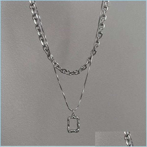chains chains fashion mtilayer hip hop long chain necklace for women jewelry gifts square pendant accessorieschains drop deliv dhkbf, Silver
chains chains fashion mtilayer hip hop long chain necklace for women jewelry gifts square pendant accessorieschains drop deliv dhkbf, Silver
