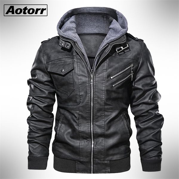 men's leather faux autumn winter motorcycle jacket windbreaker hooded jackets male outwear warm biker pu eu size 3xl 220912, Black
men's leather faux autumn winter motorcycle jacket windbreaker hooded jackets male outwear warm biker pu eu size 3xl 220912, Black