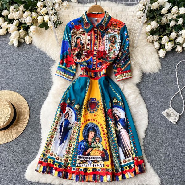 fashion ethnic print dresses for women summer beach casual elegant breathable woman palace style dresses 2023, Black;gray
fashion ethnic print dresses for women summer beach casual elegant breathable woman palace style dresses 2023, Black;gray