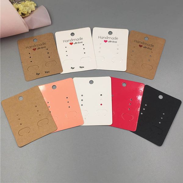 100pcs kraft handmade jewelry display card accessories necklace stud earring cards price tag gift label display paper, Black;white
100pcs kraft handmade jewelry display card accessories necklace stud earring cards price tag gift label display paper, Black;white