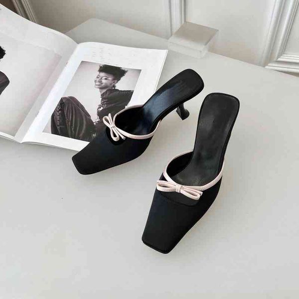 shoes baotou dress slippers women's mid heel bow high heels in autumn square head thin toe wrapped muller shoes g8pb, Black
shoes baotou dress slippers women's mid heel bow high heels in autumn square head thin toe wrapped muller shoes g8pb, Black