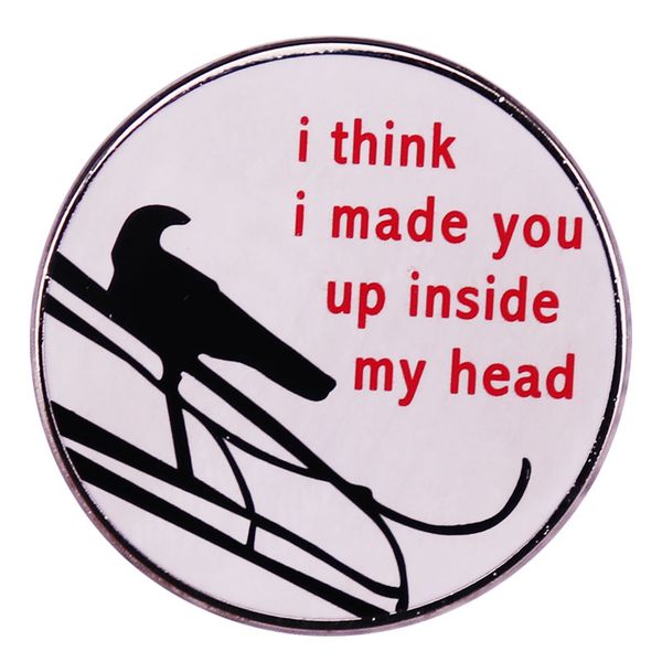 other fashion accessories i think i made you up inside my head enamel pin sylvia plath mad girl's love song poem brooch badge pins for, Silver
other fashion accessories i think i made you up inside my head enamel pin sylvia plath mad girl's love song poem brooch badge pins for, Silver