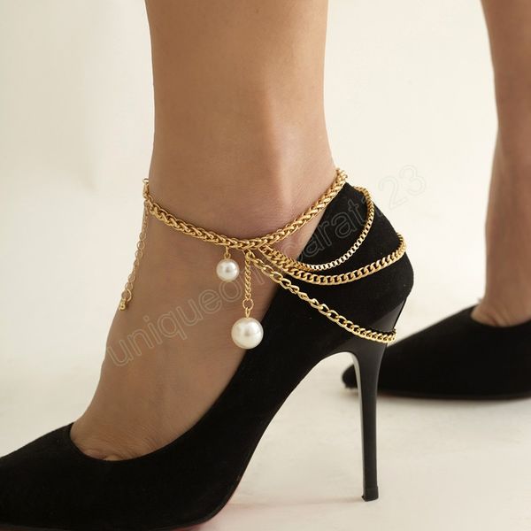 vintage imitation pearl pendant anklet women simple multilayer gold color metal chain tassel anklets girls fashion jewelry, Red;blue
vintage imitation pearl pendant anklet women simple multilayer gold color metal chain tassel anklets girls fashion jewelry, Red;blue