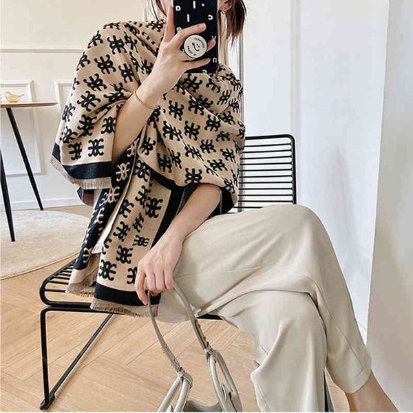 classic style autumn and korean version double-sided long imitation cashmere scarf women's summer office air conditioning shawl thicken, Blue;gray
classic style autumn and korean version double-sided long imitation cashmere scarf women's summer office air conditioning shawl thicken, Blue;gray