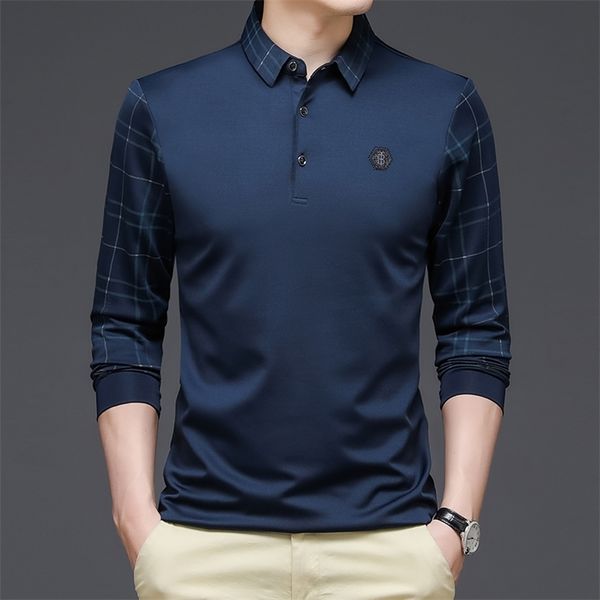men's t-shirts browon long sleeve t shirt spring and autumn business casual slim turn-down collar geometric pattern tshirt clothing 220, White;black
men's t-shirts browon long sleeve t shirt spring and autumn business casual slim turn-down collar geometric pattern tshirt clothing 220, White;black
