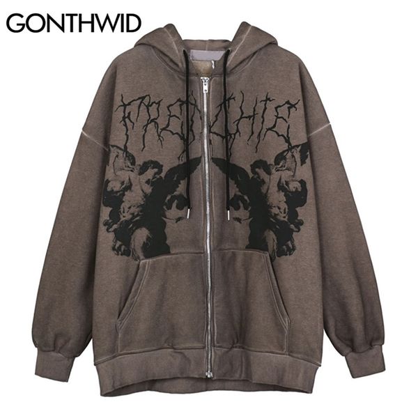men's jackets gonthwid fleece hooded jackets streetwear casual graffiti angel print letter embroidery harajuku hip hop men coat outwea, Black;brown
men's jackets gonthwid fleece hooded jackets streetwear casual graffiti angel print letter embroidery harajuku hip hop men coat outwea, Black;brown