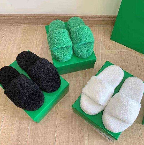 winter thick-soled designer classic green plush slides slippers womens woollen sandal fashion solid color lady luxury ehs8, Black
winter thick-soled designer classic green plush slides slippers womens woollen sandal fashion solid color lady luxury ehs8, Black