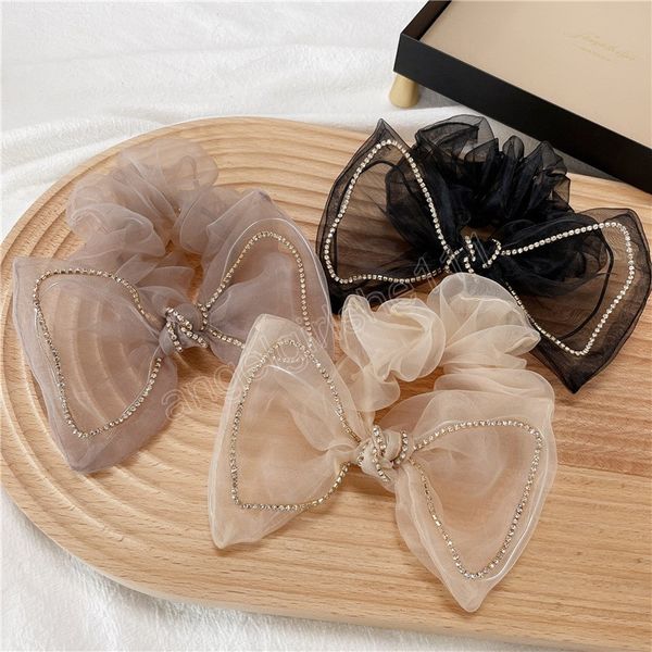 retro bling crystal rhinestone bow scrunchie hair ties for women girls hair bands jewelry hair accessories pleated headband, Slivery;white
retro bling crystal rhinestone bow scrunchie hair ties for women girls hair bands jewelry hair accessories pleated headband, Slivery;white