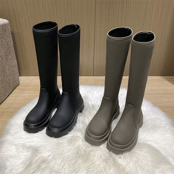 boots platform mid heels mujer shoes winter snow designer knee-high women fashion chunky warm goth casual chelsea botas 220912, Black
boots platform mid heels mujer shoes winter snow designer knee-high women fashion chunky warm goth casual chelsea botas 220912, Black