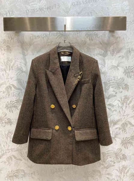 luxury womens jacket fashion autumn and winter jackets herringbone double-breasted blazer designer women clothing 0912, Black;brown
luxury womens jacket fashion autumn and winter jackets herringbone double-breasted blazer designer women clothing 0912, Black;brown