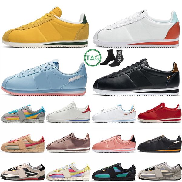union la x cortez women men designer casual shoes classic triple black all white smoke grey lemon frost forrest gump nylon runners jogging o, White;red
union la x cortez women men designer casual shoes classic triple black all white smoke grey lemon frost forrest gump nylon runners jogging o, White;red
