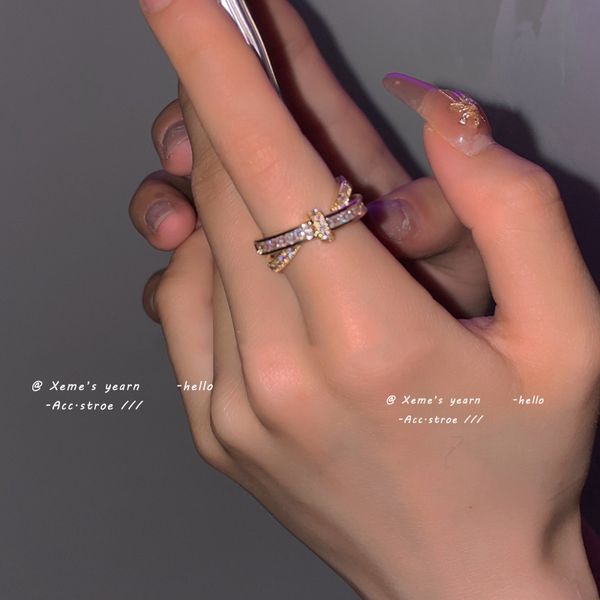 exquisite light luxury temperament zircon knot shape rings korean fashion jewelry wedding party girl's rings for woman gift, Silver
exquisite light luxury temperament zircon knot shape rings korean fashion jewelry wedding party girl's rings for woman gift, Silver