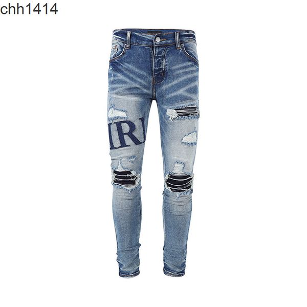 new letters embroidery stickers broken holes patchwork used washing jeans high street fashion brand, Blue
new letters embroidery stickers broken holes patchwork used washing jeans high street fashion brand, Blue