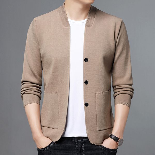 men s sweaters coat cardigan sweater young and middle aged solid color stand up collar knitted casual jacket 3xl 220912, White;black
men s sweaters coat cardigan sweater young and middle aged solid color stand up collar knitted casual jacket 3xl 220912, White;black