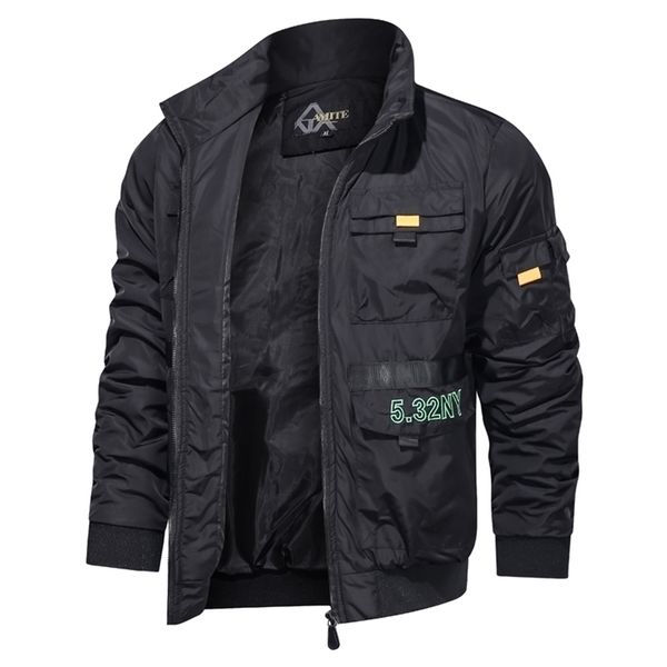 mens jackets mens bomber jacket stand collar fashion spring autumn men jackets multi pockets pilot coat solid military jacket casual 220912, Black;brown
mens jackets mens bomber jacket stand collar fashion spring autumn men jackets multi pockets pilot coat solid military jacket casual 220912, Black;brown