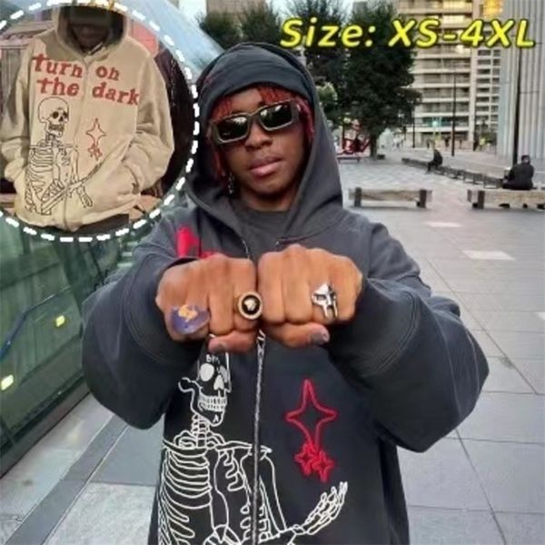 mens hoodies sweatshirts men skull letter print hoodies full zip y2k sweatshirt men harajuku vintage jacket cargo 90s korean fashion hip hop, Black 
mens hoodies sweatshirts men skull letter print hoodies full zip y2k sweatshirt men harajuku vintage jacket cargo 90s korean fashion hip hop, Black