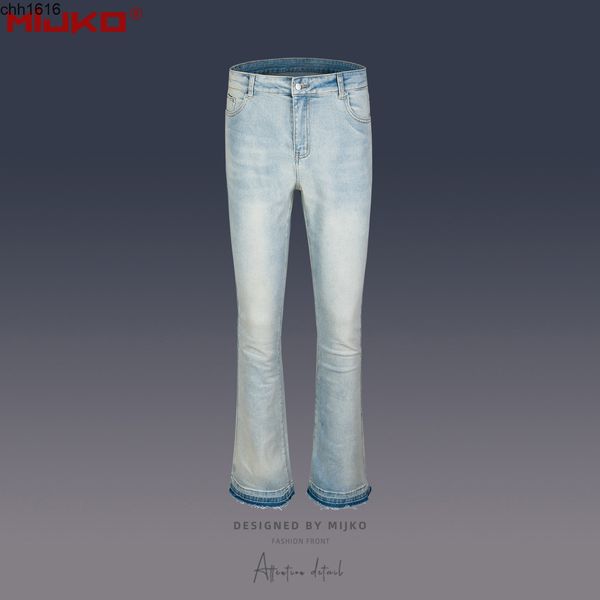 mijko men new women new washing old trousers men and women same cat whisker micro horn slim fit jeans, Blue
mijko men new women new washing old trousers men and women same cat whisker micro horn slim fit jeans, Blue