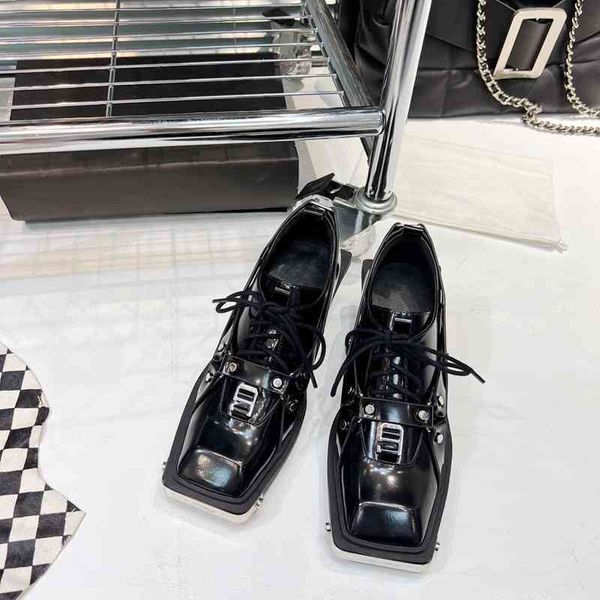 shoes niche dress dark belt metal decorative square toe derby shoes british style lace up thick soled leather f5el, Black
shoes niche dress dark belt metal decorative square toe derby shoes british style lace up thick soled leather f5el, Black