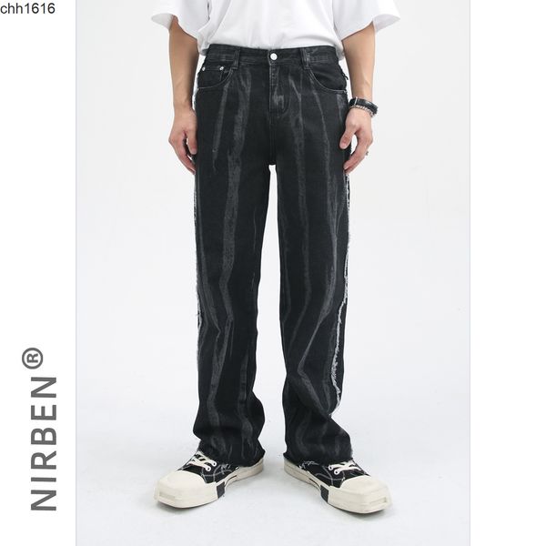 nirben denim tie dyed washed jeans fashion brand dark black loose personality fashion ruffian handsome fried street pants, Blue
nirben denim tie dyed washed jeans fashion brand dark black loose personality fashion ruffian handsome fried street pants, Blue