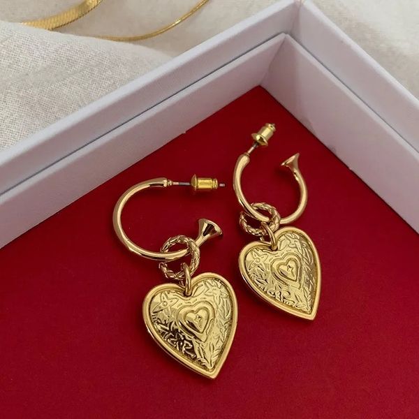 jewelry designed dangle retro peach heart-shaped women's earrings simple s925 silver mooney three-dimensional relief pattern ladies, Red;brown
jewelry designed dangle retro peach heart-shaped women's earrings simple s925 silver mooney three-dimensional relief pattern ladies, Red;brown
