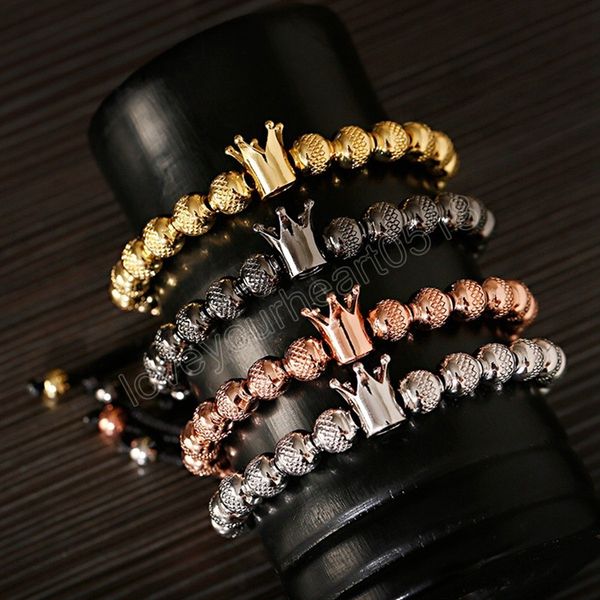 luxury crown inlaid zircon bracelet for men women gold silver color cooper beaded adjustable bracelets fashion jewelry gifts, Golden;silver
luxury crown inlaid zircon bracelet for men women gold silver color cooper beaded adjustable bracelets fashion jewelry gifts, Golden;silver