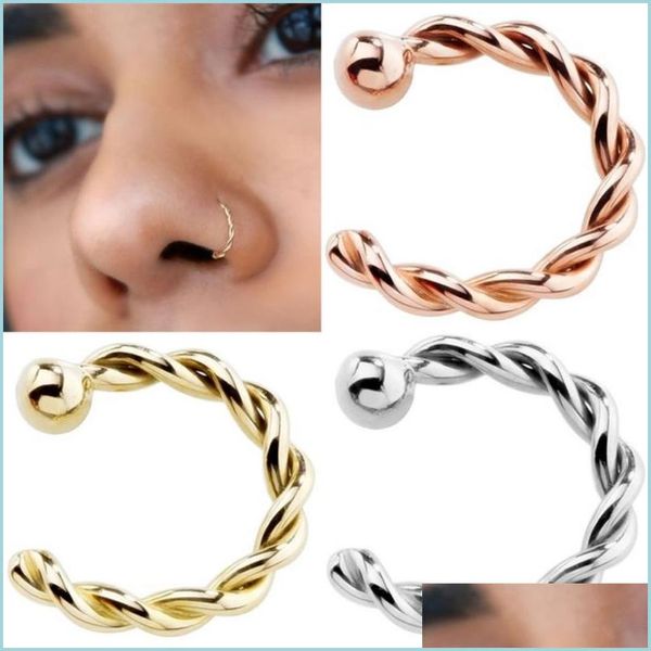 other see pic copper c shaped fake nose ring hoop septum rings twist piercing oreja pircing jewelry giftssee picsee drop delivery 2021 dhnhe, Slivery;golden
other see pic copper c shaped fake nose ring hoop septum rings twist piercing oreja pircing jewelry giftssee picsee drop delivery 2021 dhnhe, Slivery;golden