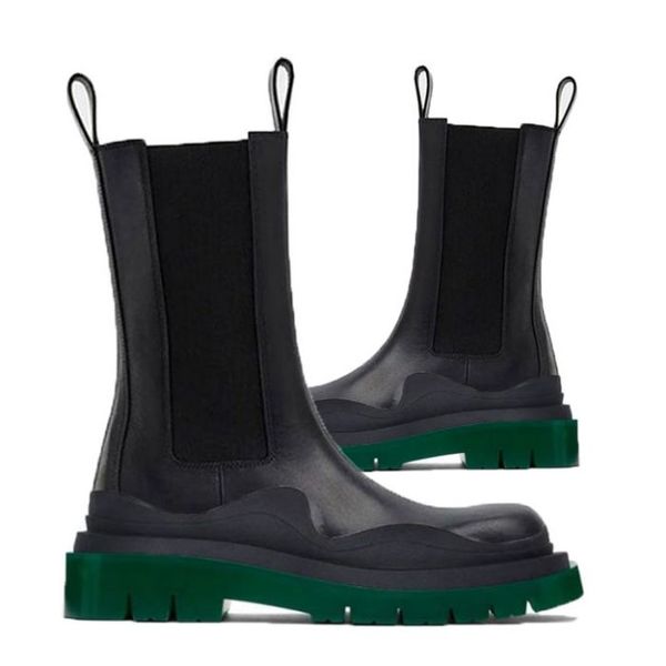 women bottega green soles boots hipster luxury man tire leather chelsea booties men platform chunky shoes lady knight high-boots designer bo, Black
women bottega green soles boots hipster luxury man tire leather chelsea booties men platform chunky shoes lady knight high-boots designer bo, Black
