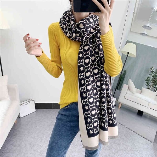 classic style scarf scarf female 2022 new imitation cashmere peach heart tassel bib autumn outdoor warm shawl, Blue;gray
classic style scarf scarf female 2022 new imitation cashmere peach heart tassel bib autumn outdoor warm shawl, Blue;gray