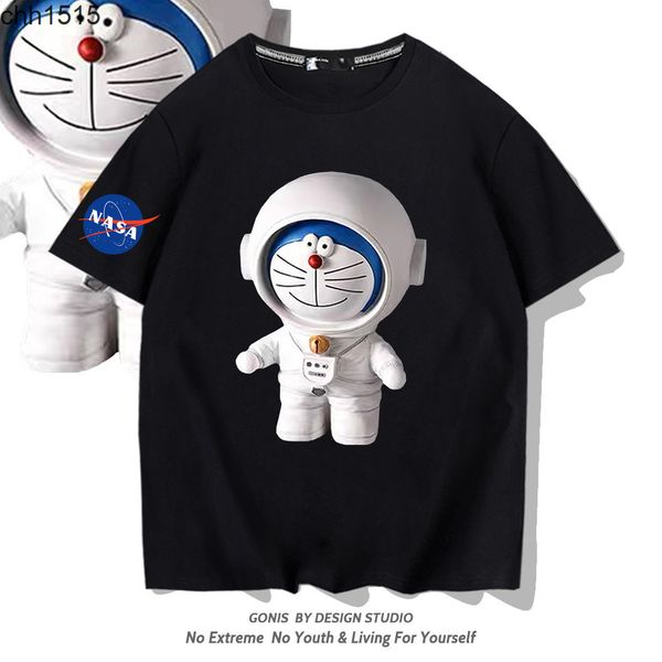 nasa co astronaut tee brand short sleeve t-shirt men and women summer loose casual cartoon robot cat off shoulder half sleeve, White;black
nasa co astronaut tee brand short sleeve t-shirt men and women summer loose casual cartoon robot cat off shoulder half sleeve, White;black