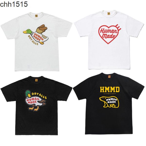 human made short sleeved duck tee flying duck polar bear tide brand round neck men's and women's summer leisure couple t-shirt, White;black
human made short sleeved duck tee flying duck polar bear tide brand round neck men's and women's summer leisure couple t-shirt, White;black