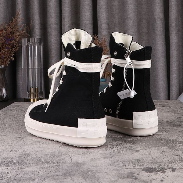 sandals designer shoes men's 2021ss new ro high canvas milk thick soled street board shoes back patch five star short boots women', Black
sandals designer shoes men's 2021ss new ro high canvas milk thick soled street board shoes back patch five star short boots women', Black