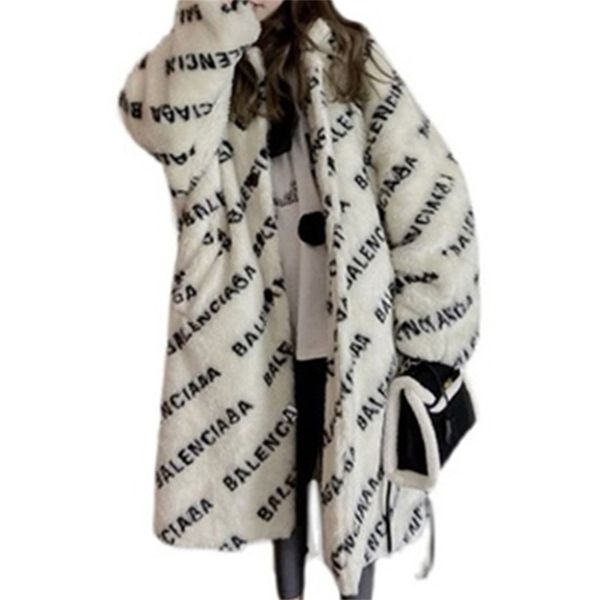 women's fur faux coat women white loose thick long jackets winter fashion slim young style elegant lamb warmth clothing feminina 220909, Black
women's fur faux coat women white loose thick long jackets winter fashion slim young style elegant lamb warmth clothing feminina 220909, Black