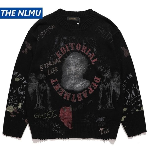 mens sweaters hip hop streetwear knitted sweater painting graffiti print oversize sweater harajuku cotton loose men pullover black we488 220, White;black
mens sweaters hip hop streetwear knitted sweater painting graffiti print oversize sweater harajuku cotton loose men pullover black we488 220, White;black