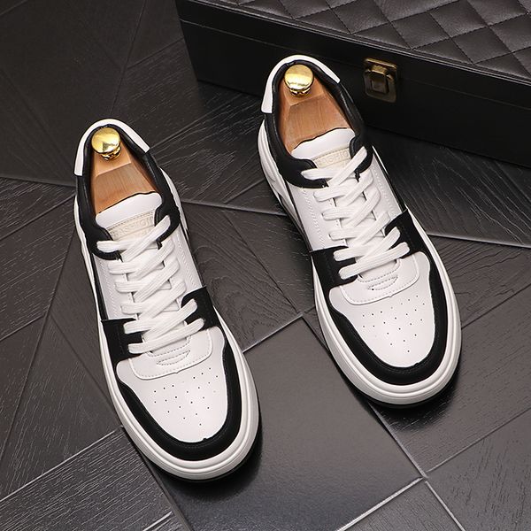 italy classic business wedding dress party shoes fashion men lac-up vulcanize casual sneakers lightweight round toe thick bottom business dr, Black
italy classic business wedding dress party shoes fashion men lac-up vulcanize casual sneakers lightweight round toe thick bottom business dr, Black