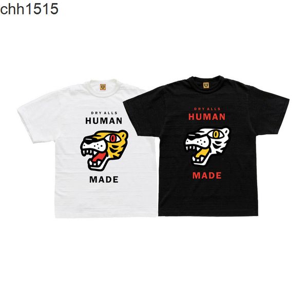 human made tiger head harajuku casual couple round neck short sleeve men's t-shirt summer printing loose fashion, White;black
human made tiger head harajuku casual couple round neck short sleeve men's t-shirt summer printing loose fashion, White;black