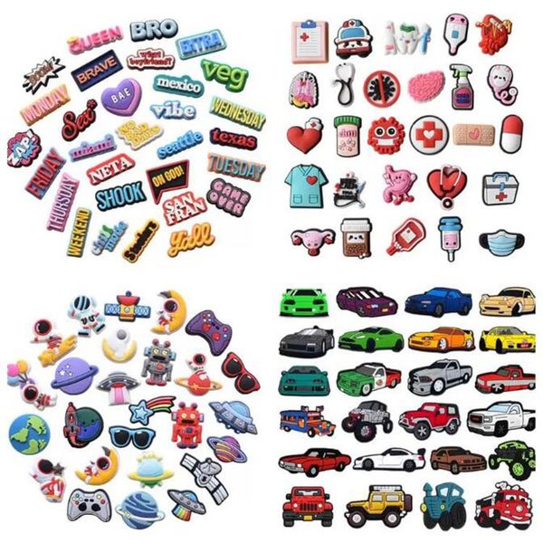shoe part accessories 100pcs cartoon croc shoe decoration charms soft rubber clog wristband bracelet charm buckle button, White;pink
shoe part accessories 100pcs cartoon croc shoe decoration charms soft rubber clog wristband bracelet charm buckle button, White;pink