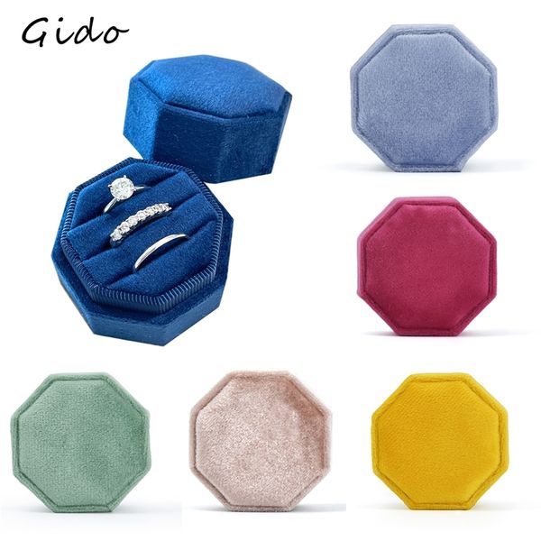 jewelry boxes octagon velvet jewelry box muti color three slots double ring storage case wedding ring display for woman gift earrings packag, Black;white
jewelry boxes octagon velvet jewelry box muti color three slots double ring storage case wedding ring display for woman gift earrings packag, Black;white