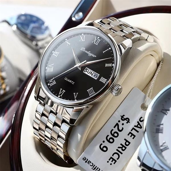 wristwatches poedagar men watch stainless steel business watches brand luxury quartz mens wristwatch waterproof luminous date week man 22091, Slivery;brown
wristwatches poedagar men watch stainless steel business watches brand luxury quartz mens wristwatch waterproof luminous date week man 22091, Slivery;brown