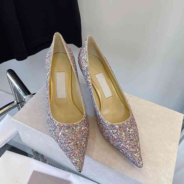 dress shoes high heeled shoes women's sequin thin heels in autumn french temperament ladies' single leather banquet wedding, Black
dress shoes high heeled shoes women's sequin thin heels in autumn french temperament ladies' single leather banquet wedding, Black