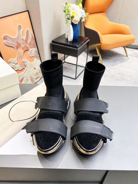 shoes designer version pure hand 2022ssbrm socks shoes, Black